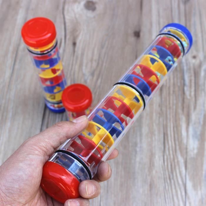 SALUTUYA Regenstick Speelgoed SALUTUYA Regenstick Shaker Regenmaker Regenstick Speelgoed Muziek Chekere 3 2 Secties