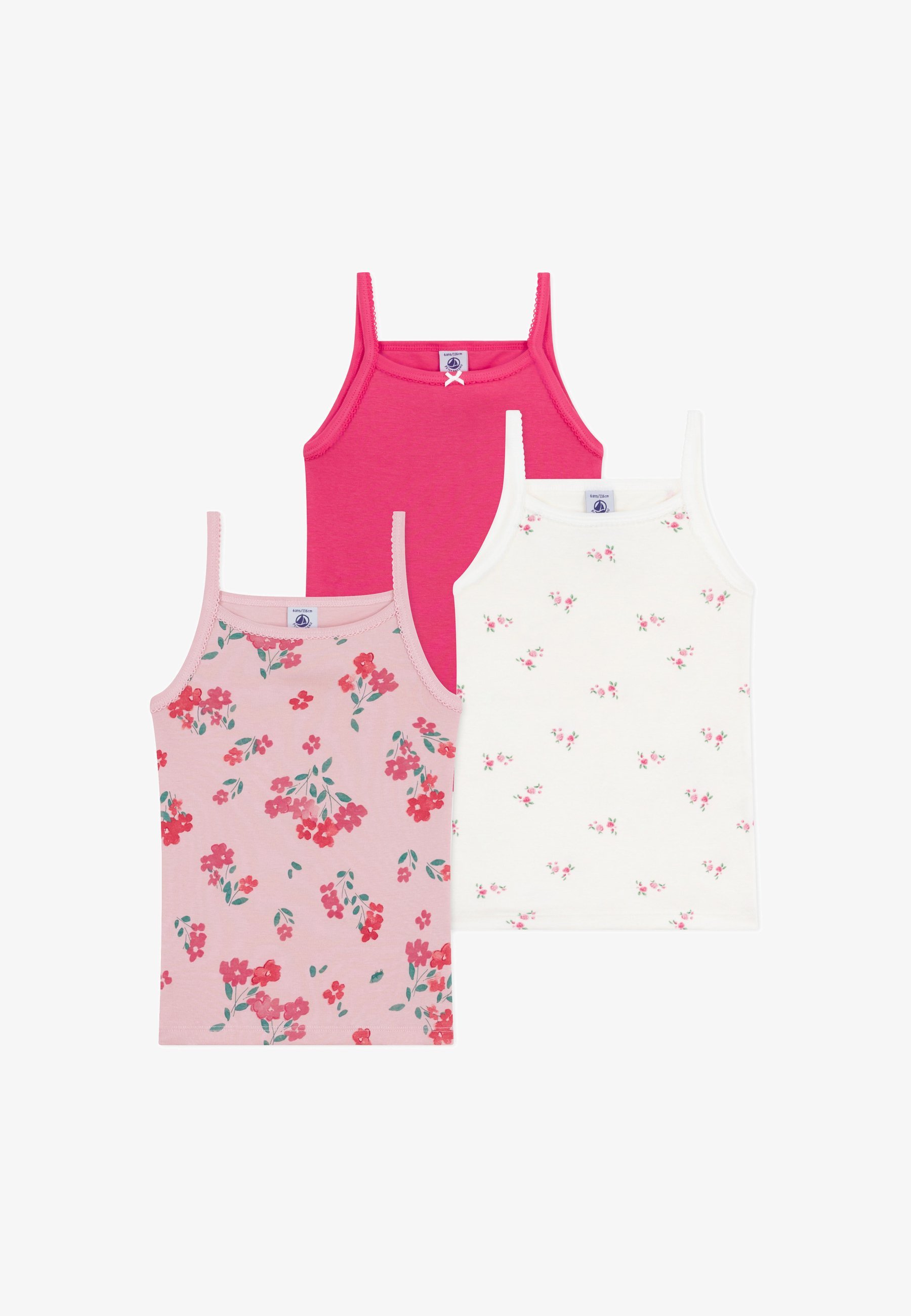 Petit Bateau 3 PACK - Onderhemd - veelkleurig