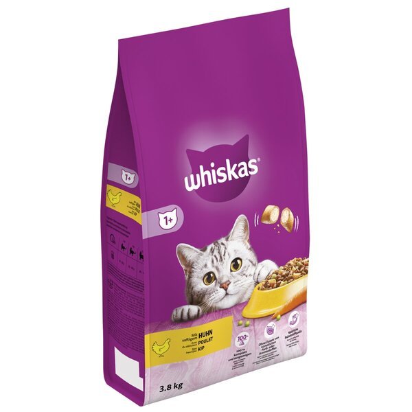 Whiskas suha hrana za odrasle mačke s piletinom<br>3800g