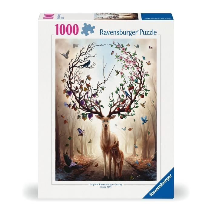 Fantasie Herten Puzzel van 1000 Stukjes, Volwassenen en Kinderen vanaf 14 jaar, Premium kwaliteit puzzel, 12000459, Ravensburger