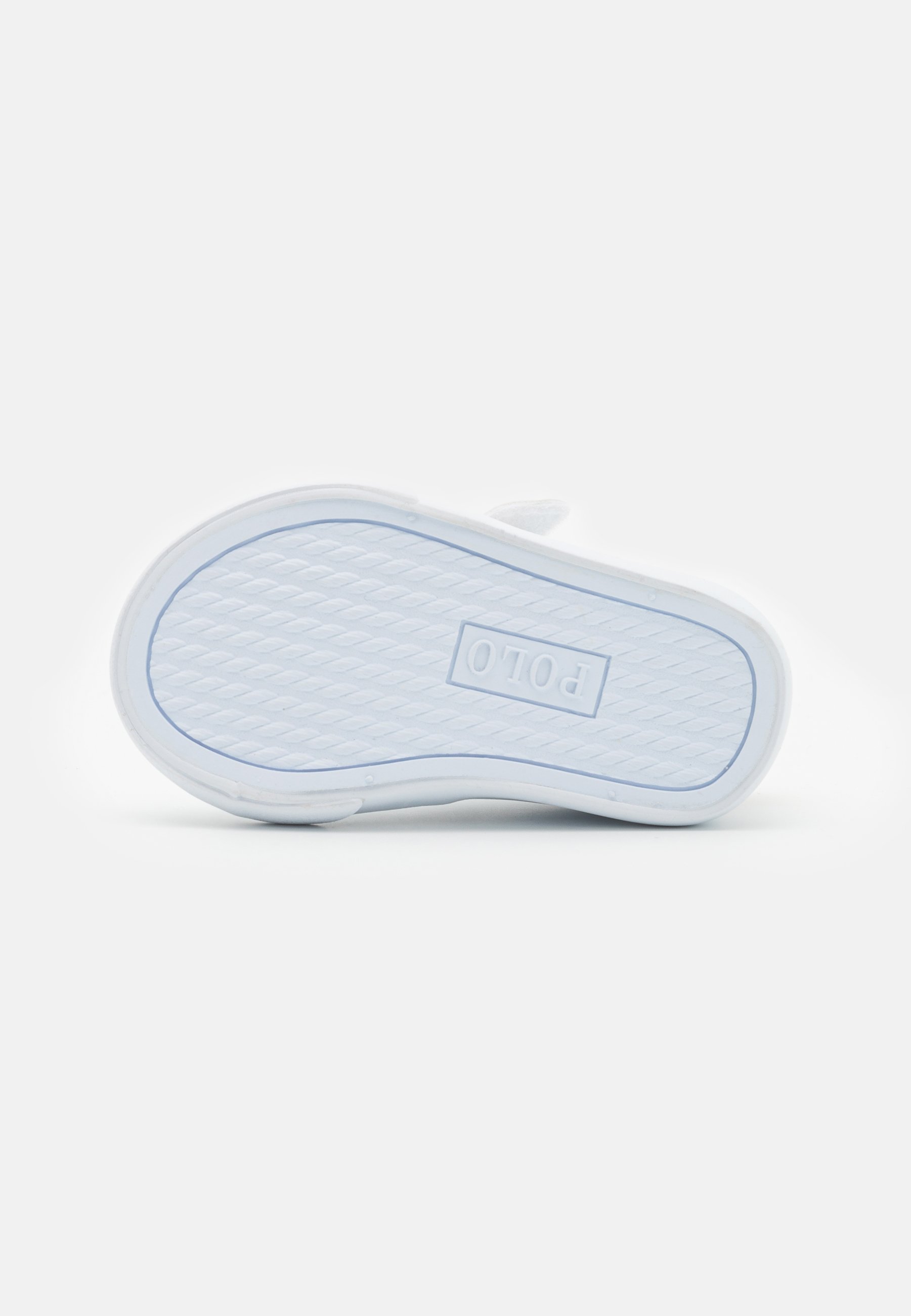 Polo Ralph Lauren THERON - Sneakers - bianco/oro metallizzato