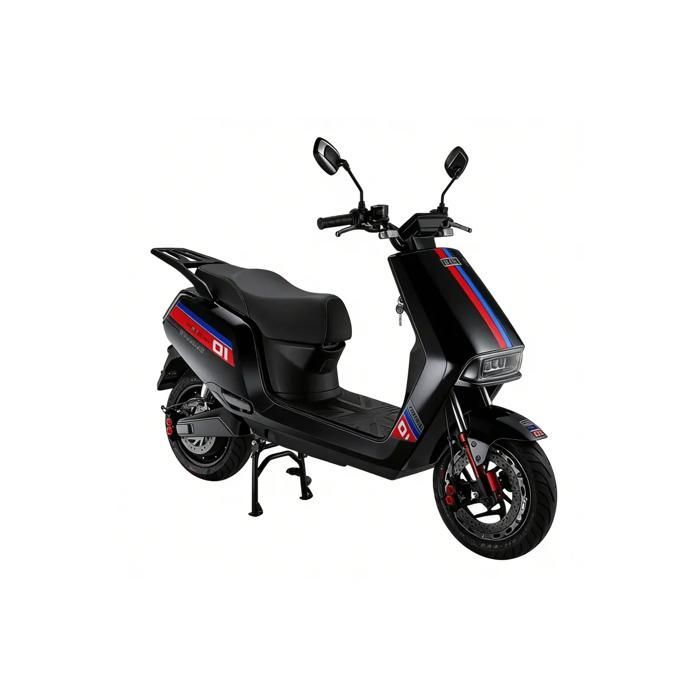 KAIWEI A9 50cc Electric Scooter – Lithium Battery, Ideal for City and Commuting – Color: Black, Battery: 60v26Ah