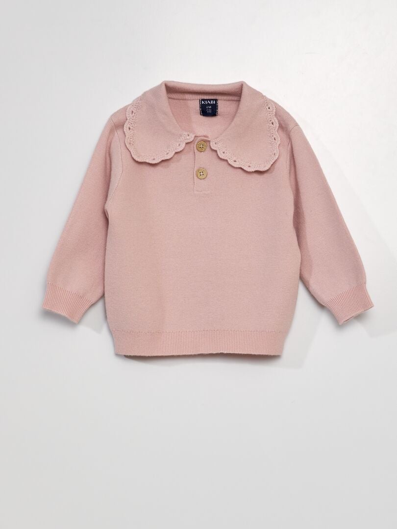 3-delige set: trui, broek en sokken - WIT