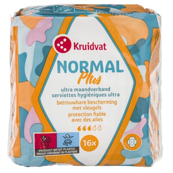 Kruidvat Ultra Normal Plus higiēniskās paketes<br>16 gab.