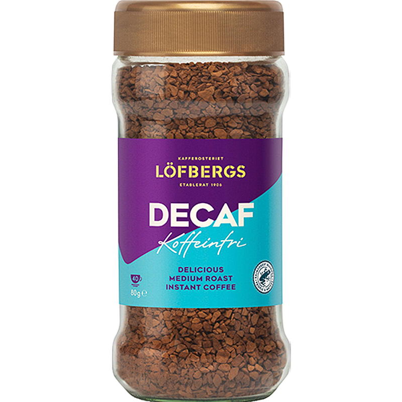 Löfbergs Caffè liofilizzato 80 g Löfbergs decaffeinato