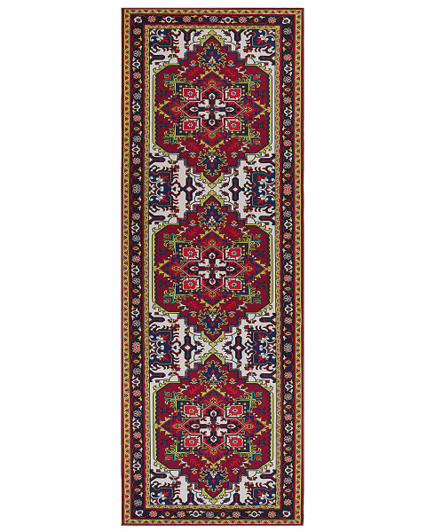 Orientalny dywan 70x200 cm czerwony