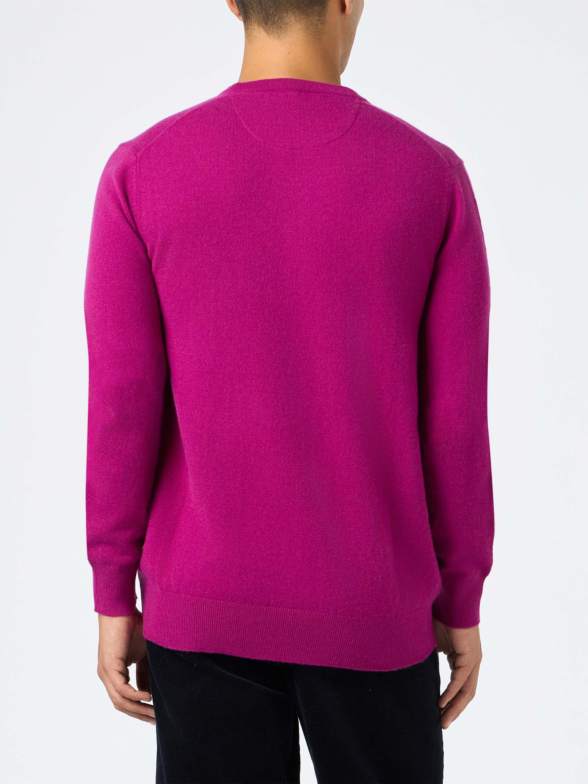 Suéter masculino Regent Peony em cashmere com gola redonda