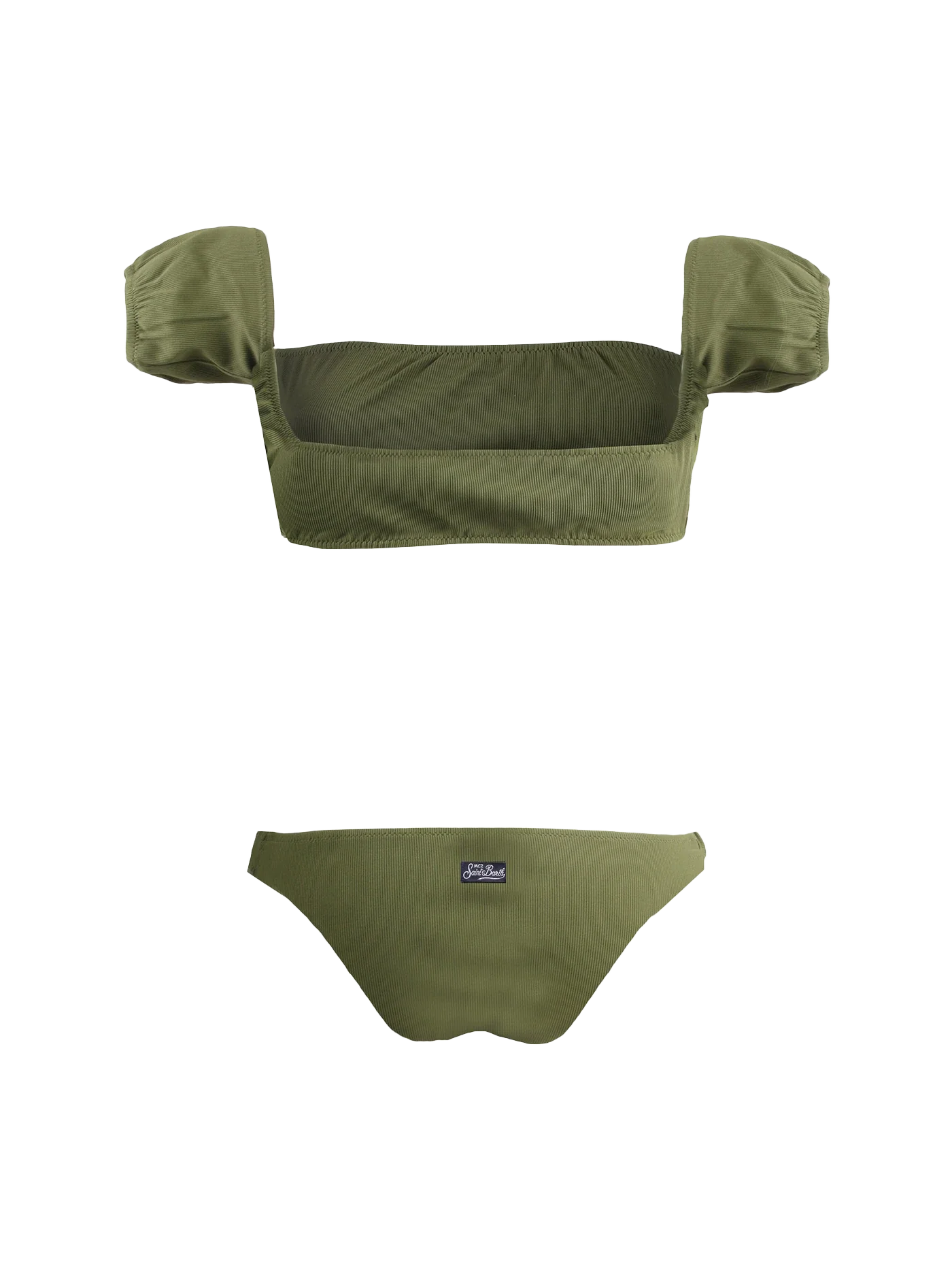 bikini à ceinture vert militaire
