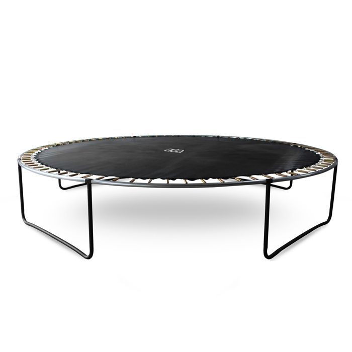 Cama elástica Aga SPORT EXCLUSIVE de 430 cm, color negro + red de seguridad + escalera