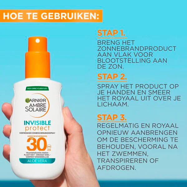 Garnier Ambre Solaire Invisible Protect SPF30 Zone Spray<br>150 ml