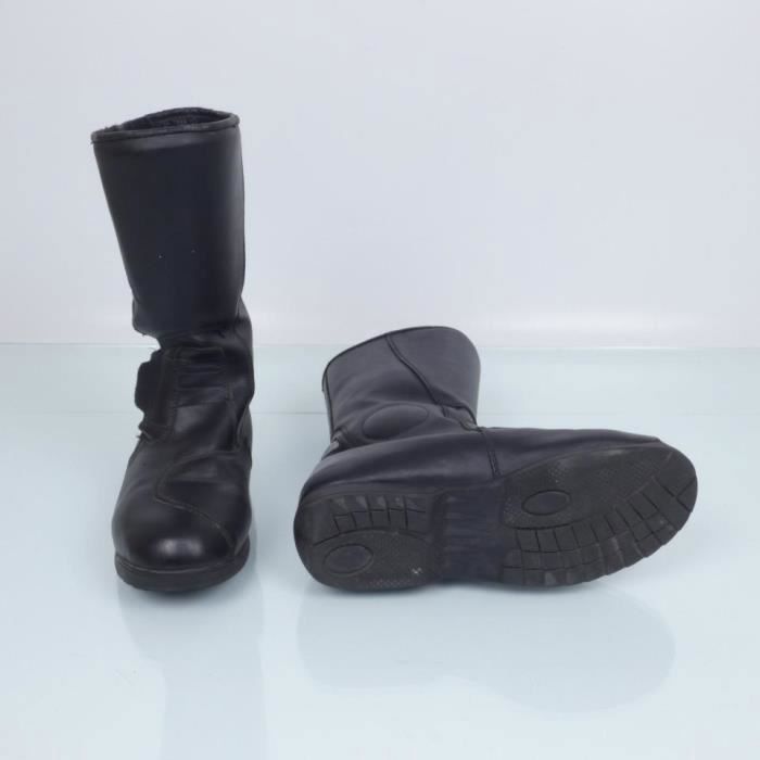 Botas de moto Wex Touring negras de piel sintética para hombre/mujer, talla 41, usadas.