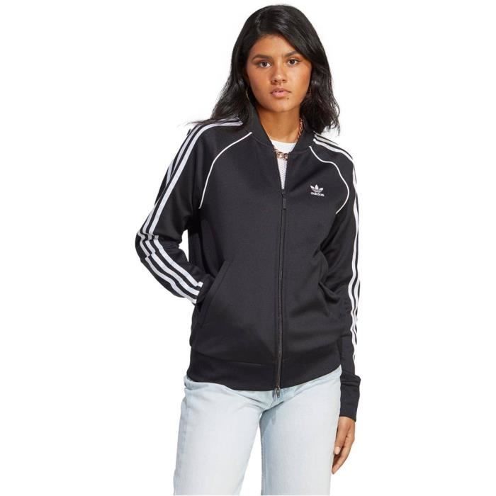 Sweat Femme Adidas IB5912 Noir - Manches longues - Col capuche