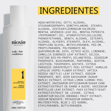 Nioxin Professionals galvos odos kondicionierius. Lengvai retėjantiems plaukams skirtas kondicionierius, 300 ml.