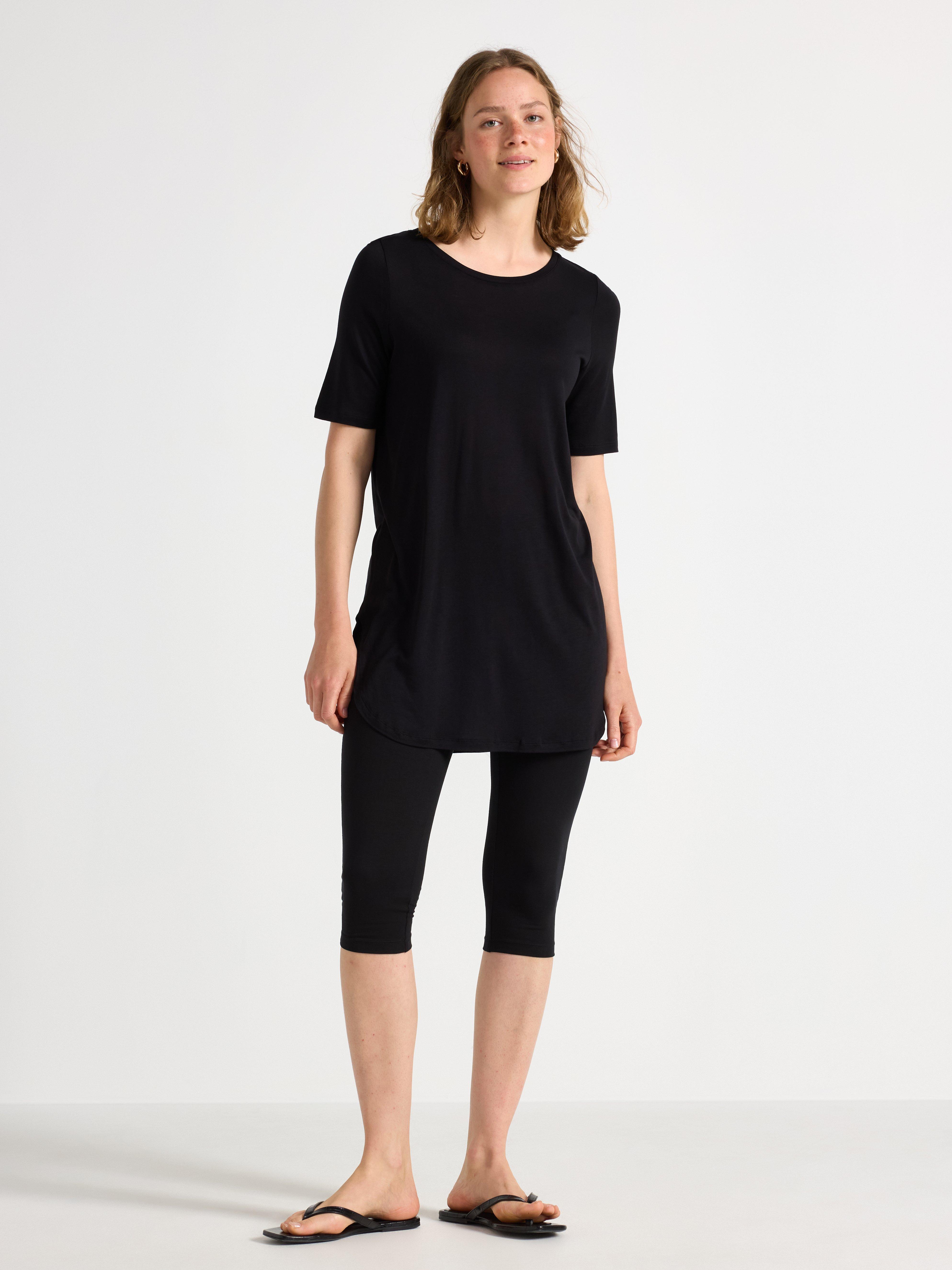 Kortärmad topp Black