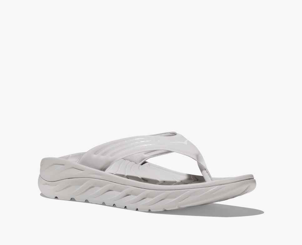 HOKA Ora Recovery Flip 2 Lunar Rock / Bílá
