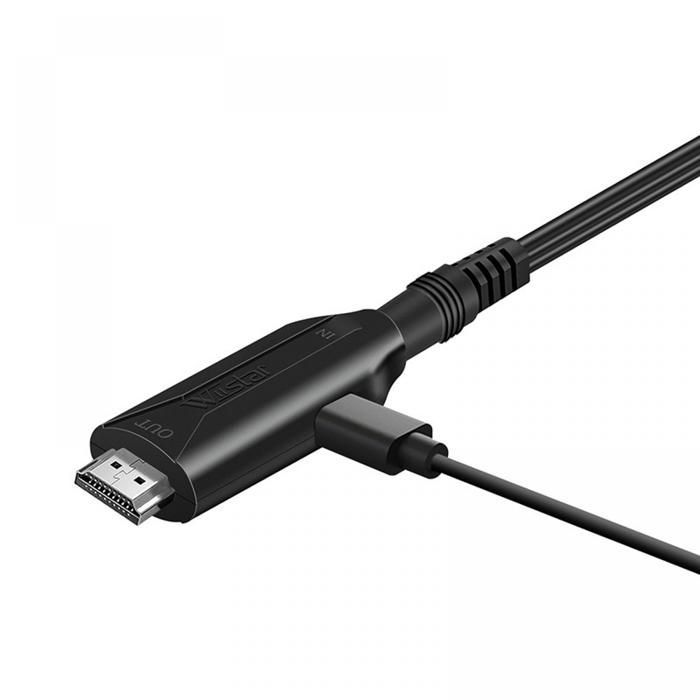 Convertitore da PS2 a HDMI 720p/1080p 60Hz, adattatore con cavo da 1 m, alimentazione USB, plug and play per PlayStation 2