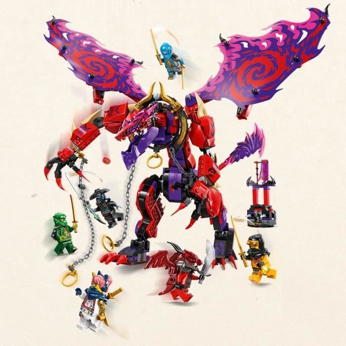LEGO NINJAGO 71832 Croc-de-tonnerre : le dragon du chaos - Jeu de construction dès 8 ans