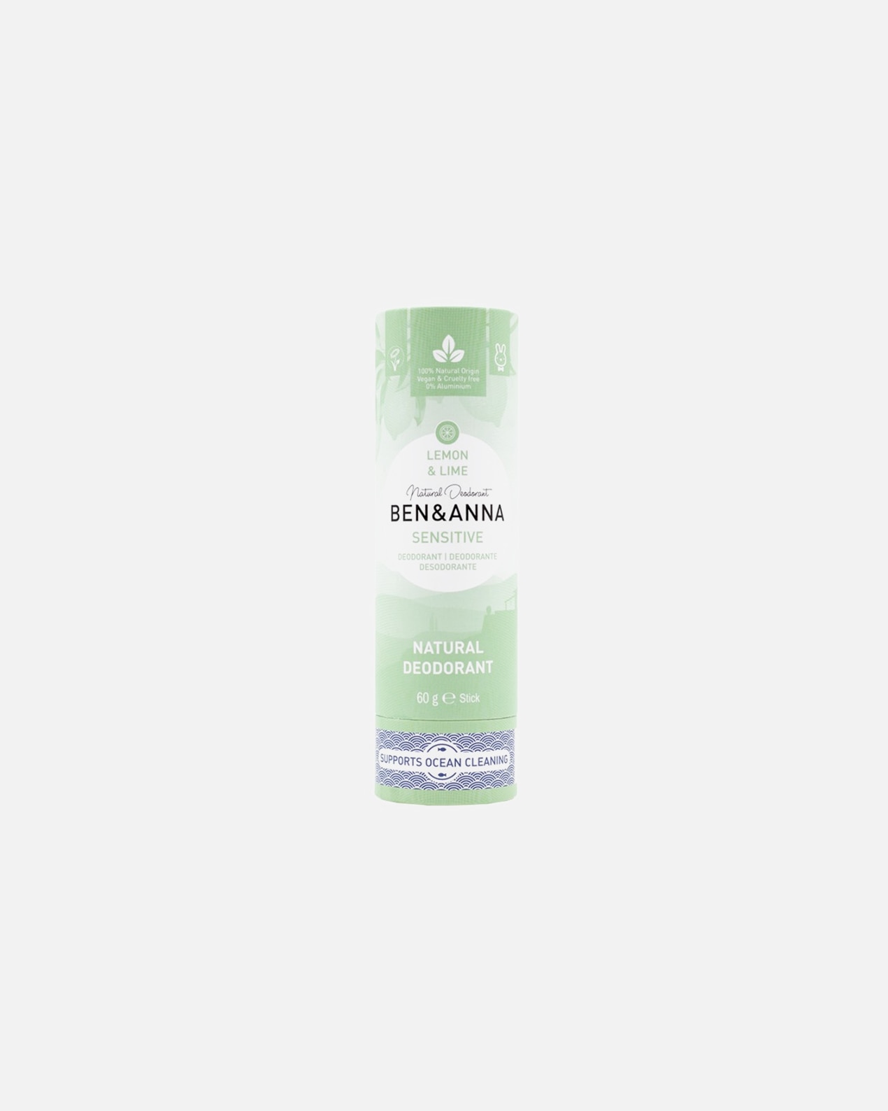 Ben & Anna Deodorant Papertube Deodorant Lemon&Lime – 60 γρ