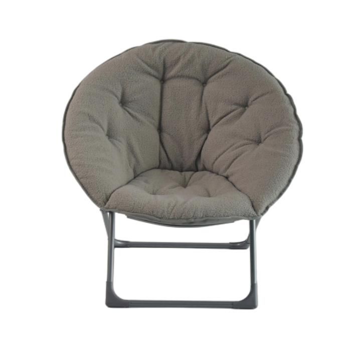 Fauteuil de table de sauce en laine de mouton pliable,Fauteuil de lune molle pliable portable,pour chambres à coucher, résidences,
