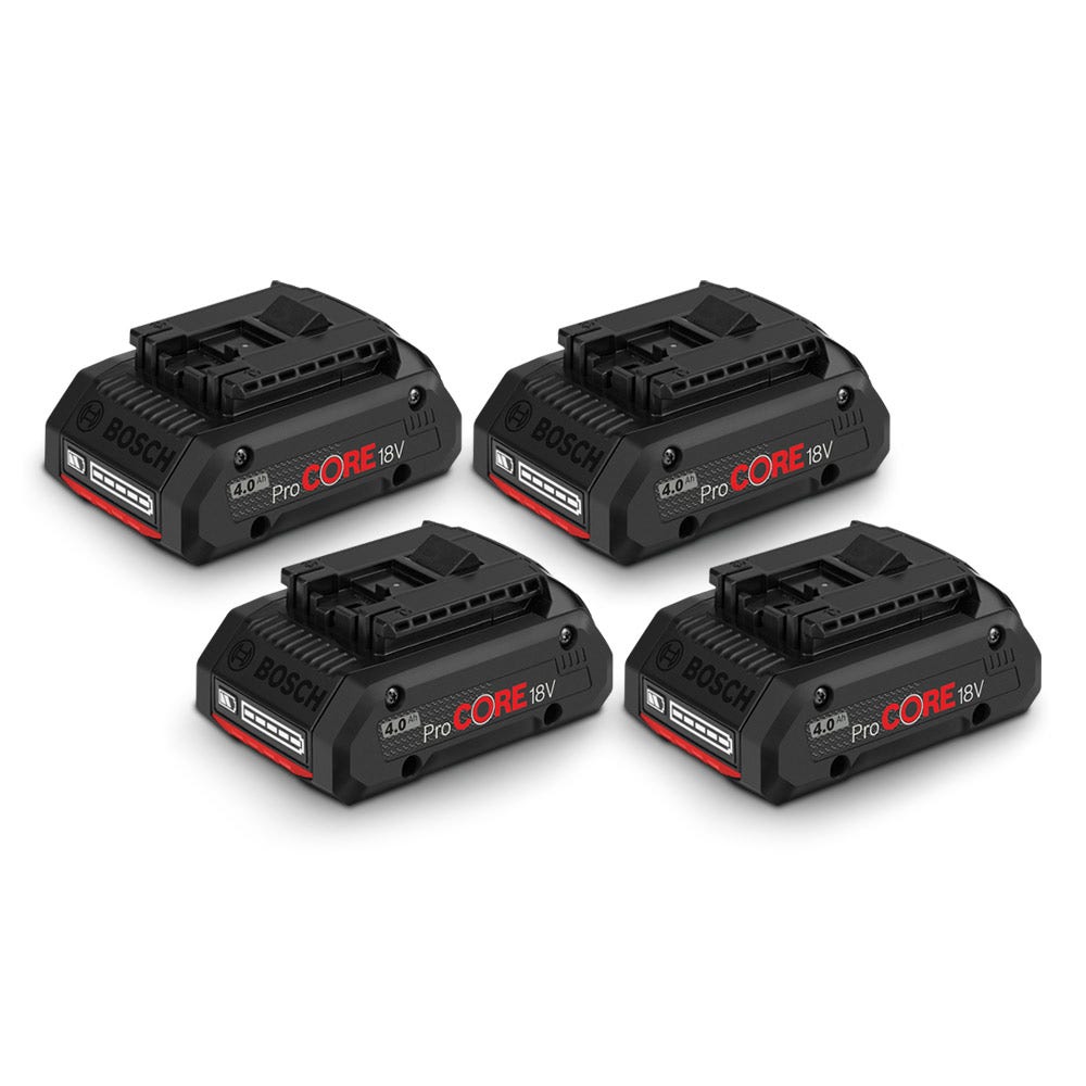 Pacote de baterias de íon de lítio BOSCH ProCORE18V, 4 x 4,0 Ah, 0615990M5M