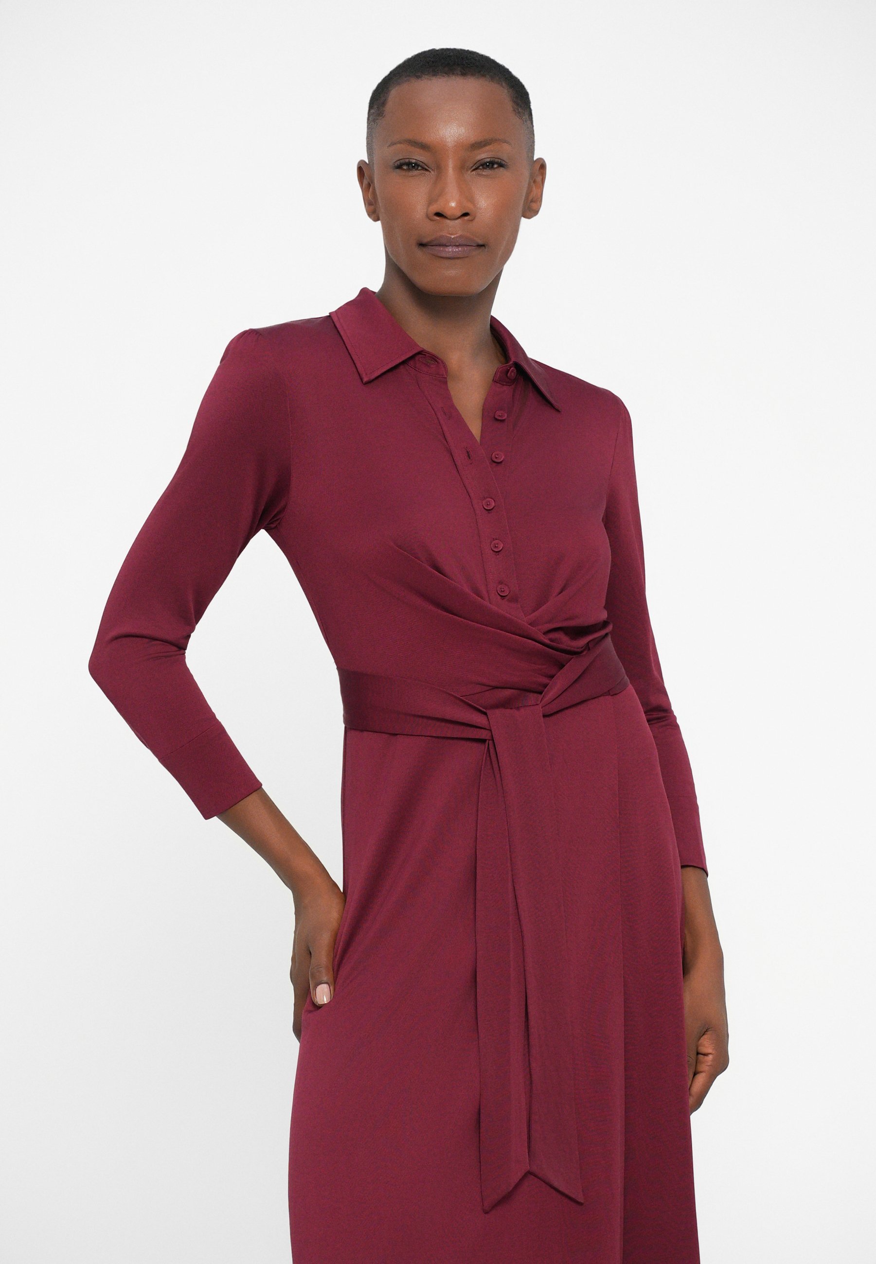 Robe Diane von Furstenberg SANA TWO - Robe-chemise - Rose bordeaux