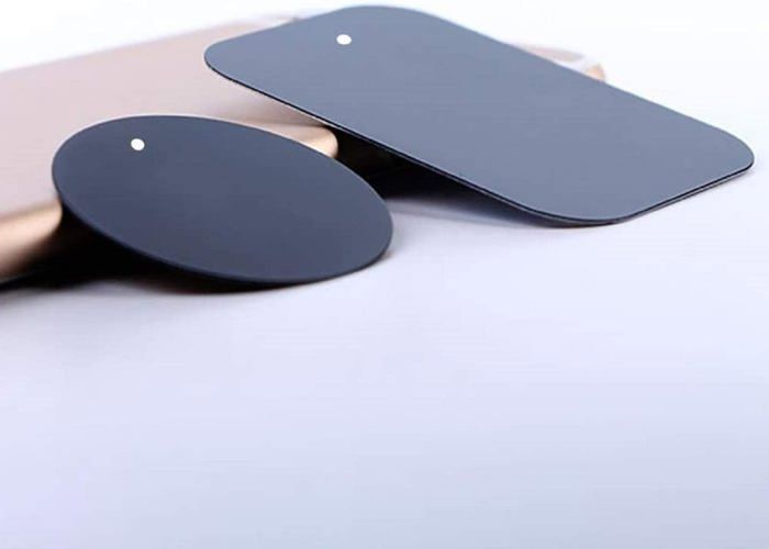 4 piastre metalliche con adesivo 3M per supporto magnetico per telefono da auto/supporto magnetico universale in metallo per auto