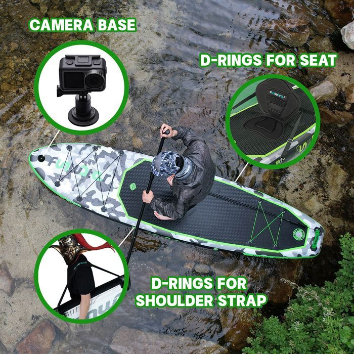 Tavola da paddle gonfiabile Funwater con accessori, portata massima 150 kg (330 libbre) - SUPFW10A