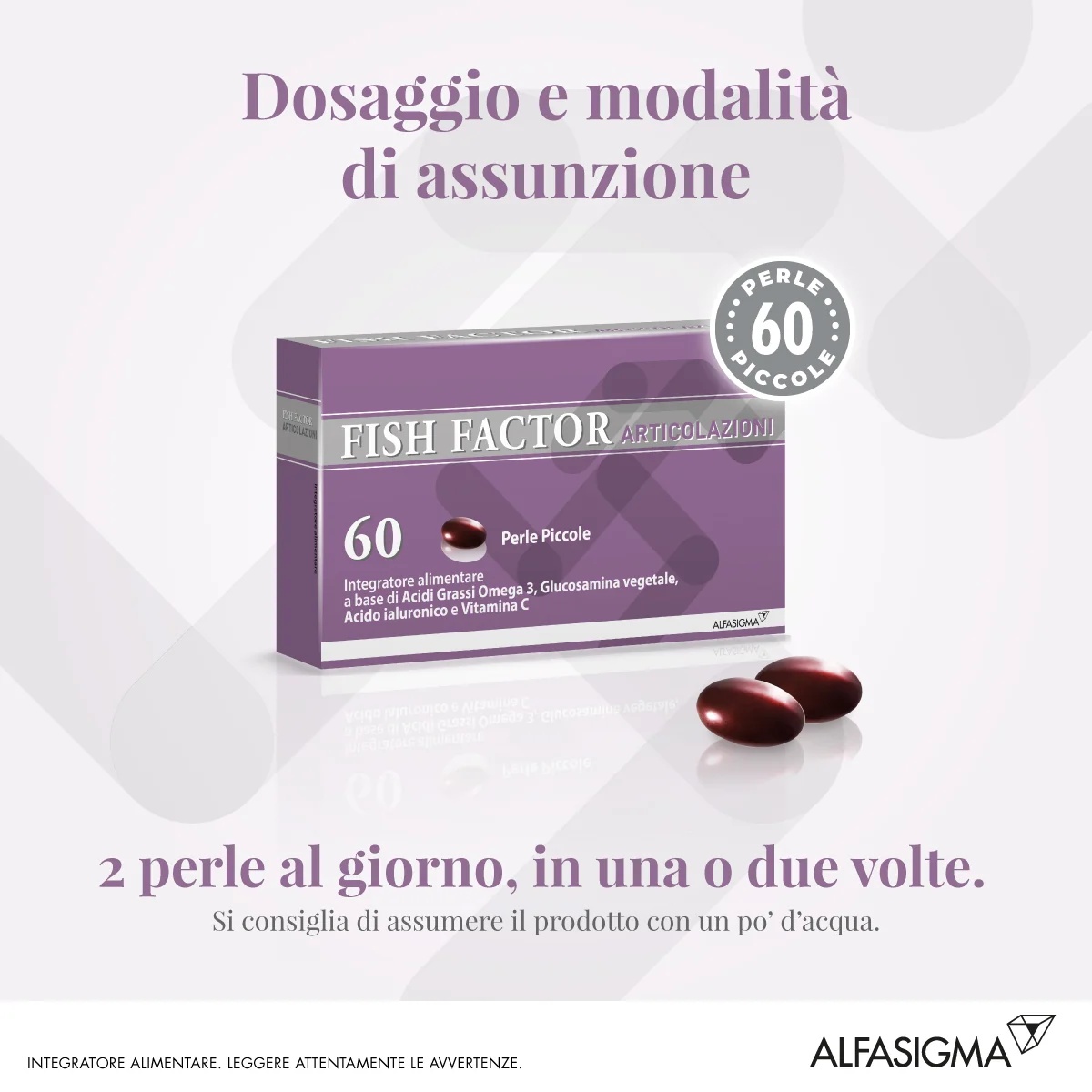 ALFASIGMA Alfasigma Fish Factor Joints 60 Kügelchen Omega-3 Nahrungsergänzungsmittel