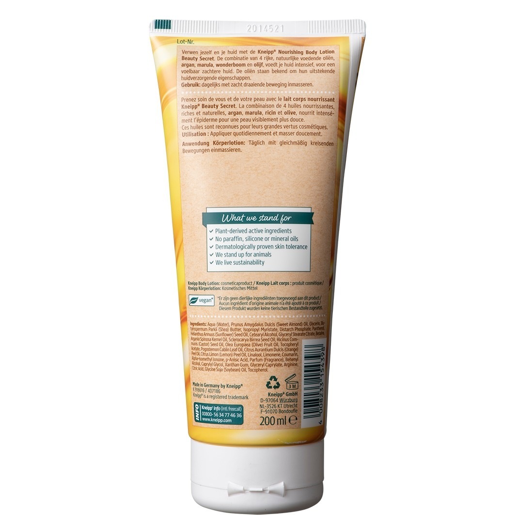 Kneipp telové mlieko – Tajomstvo krásy – 200 ml