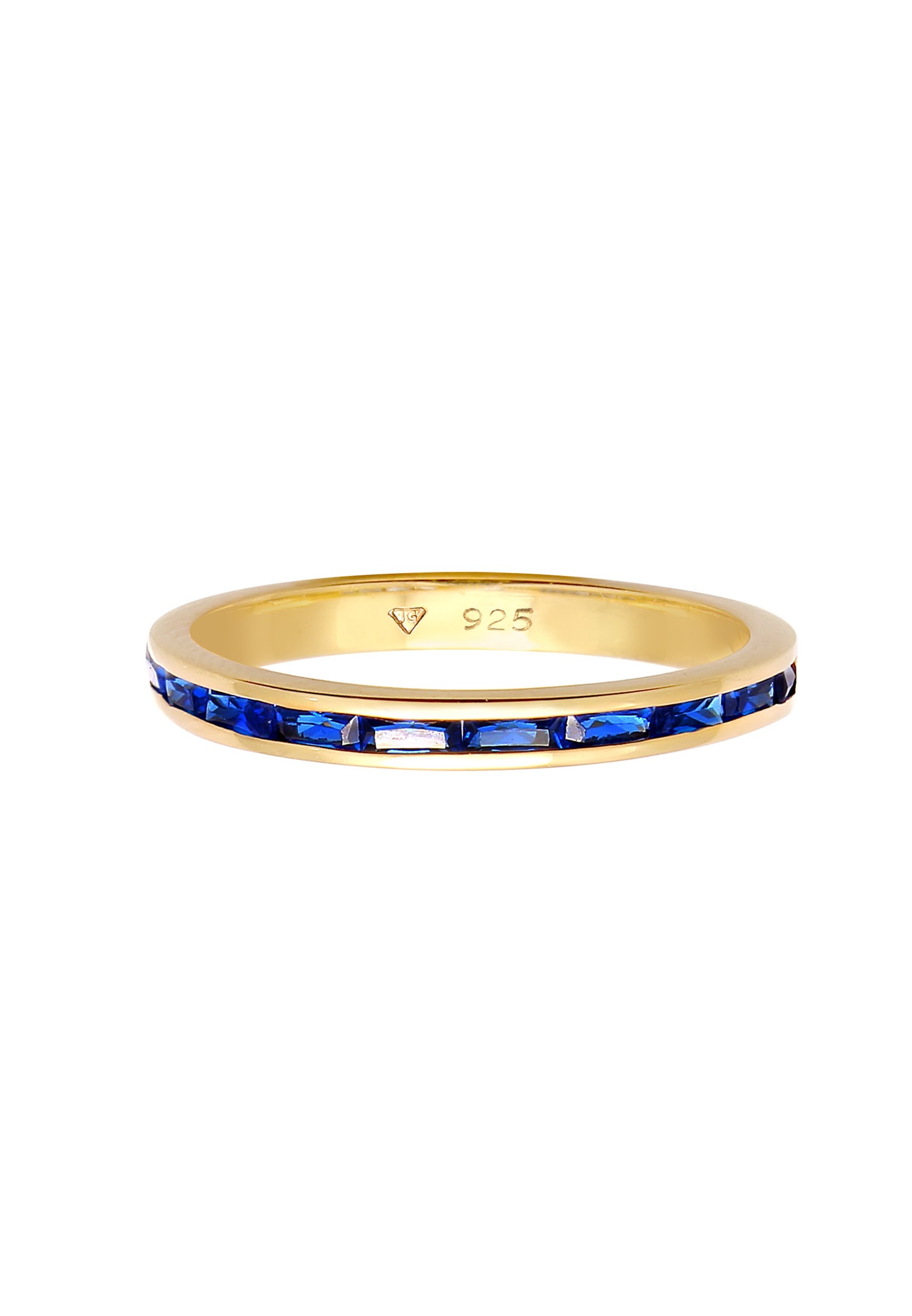 Elli Tendance de la mode féminine avec des saphirs en 925/1000 argent massif et plaqué or