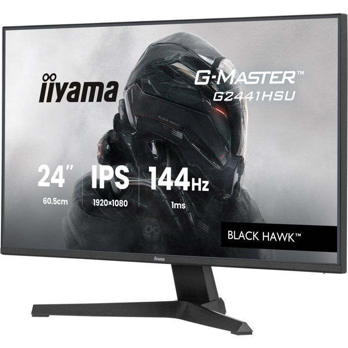 PC-gamerscherm - IIYAMA - 24 inch - Full HD - 144 Hz - IPS-paneel - 1 ms - G-Master G2441HSU-B1