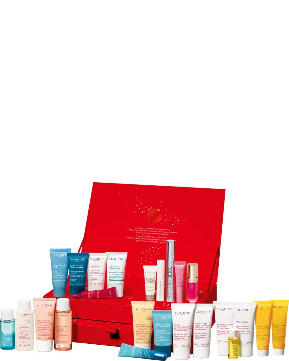 CLARINS Περιποίηση Προσώπου & Μακιγιάζ Ημερολόγιο Advent 24 Κουτιά Σετ Χριστουγέννων
