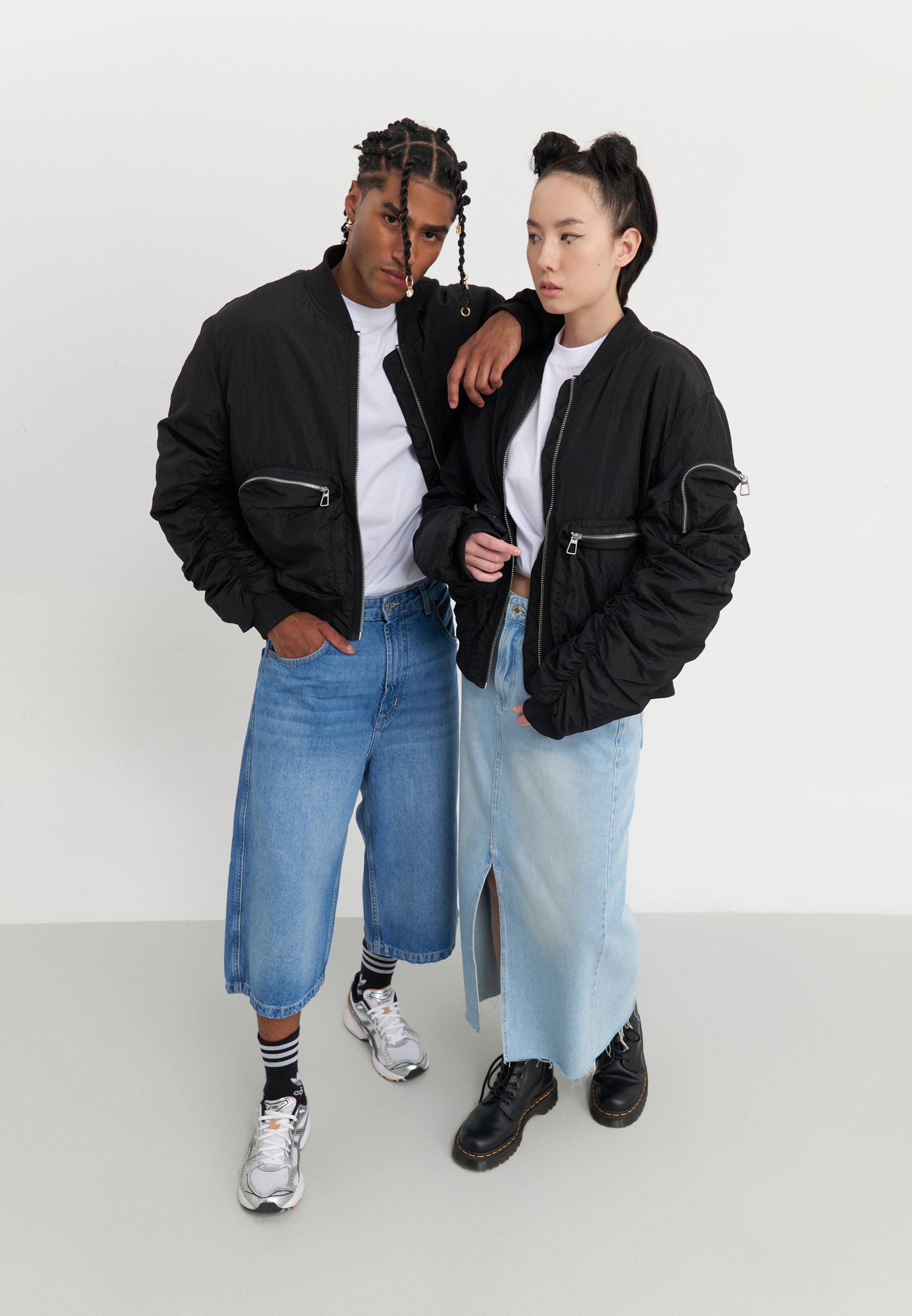 YOURTURN UNISEXE - Blouson aviateur - noir