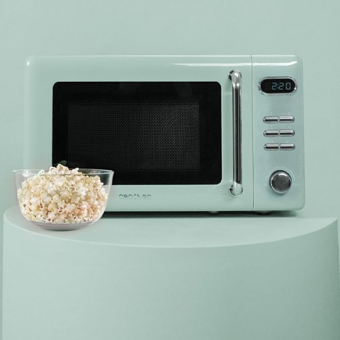 Cecotec Micro-ondes de 20 L avec grill ProClean 5110 Retro Green