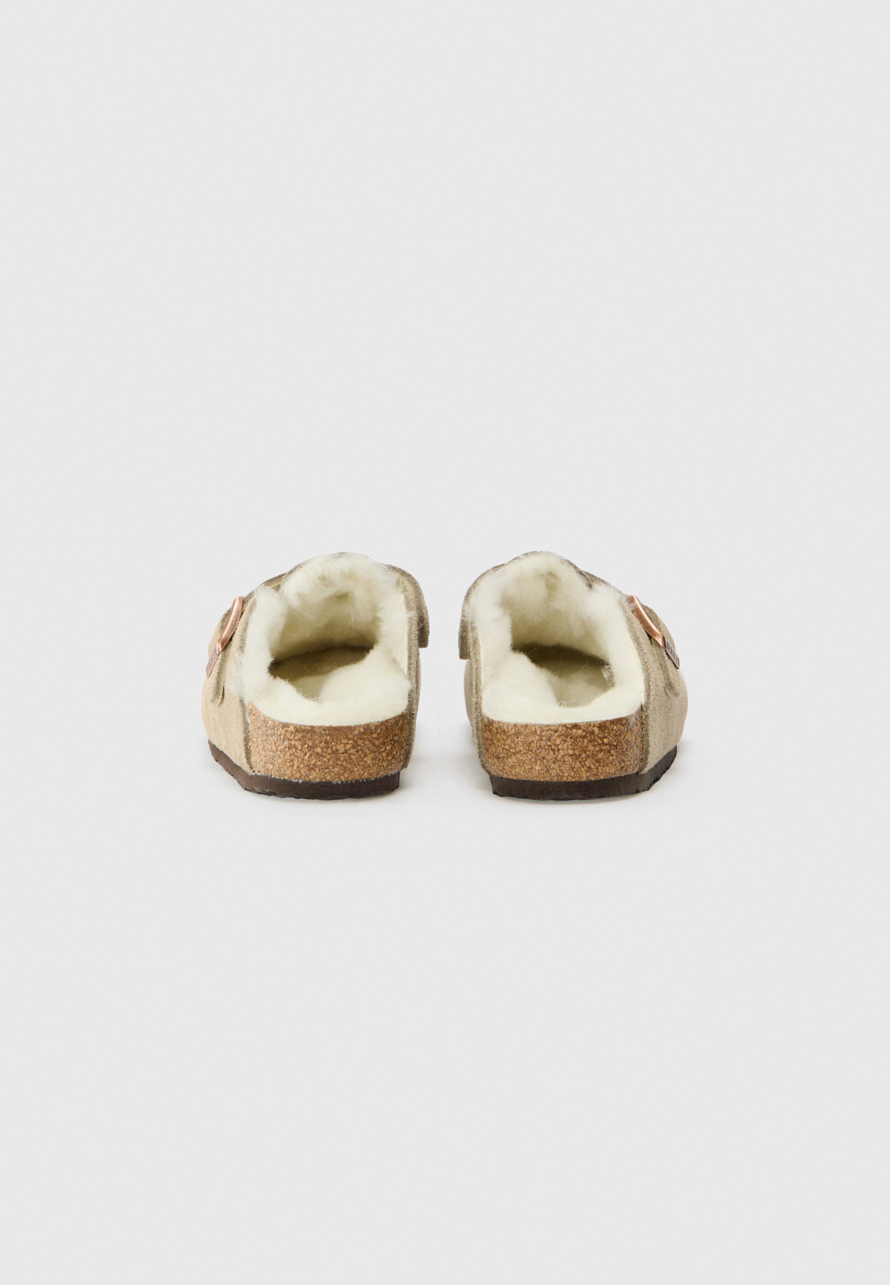 Birkenstock BOSTON LEVE SHEARLING unisexe - Mules - taupe