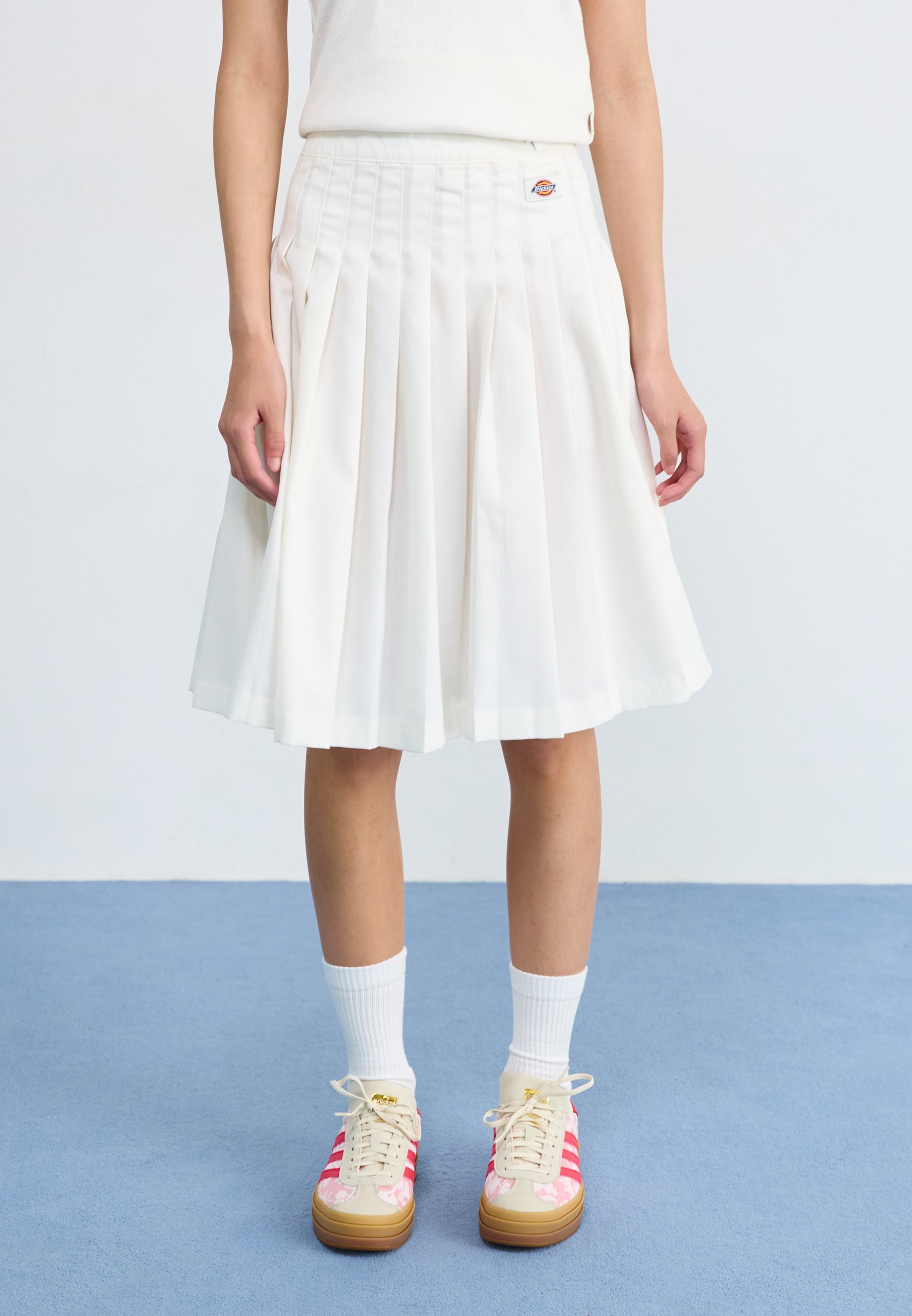 Dickies DELLROSE SKIRT - Gonna a pieghe - egret