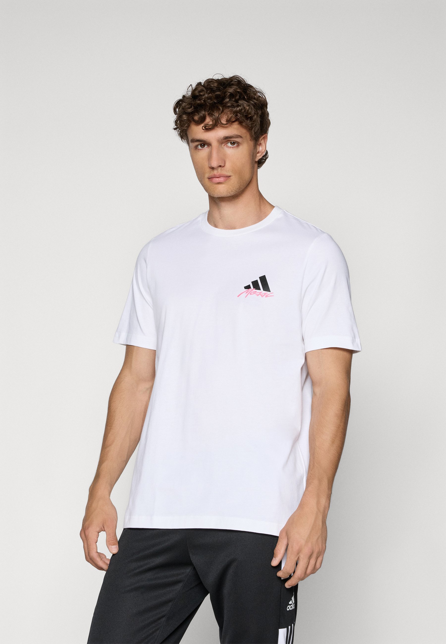 adidas Performance MESSI ICON GRAPHIC T-SHIRT - T-shirt met print - wit
