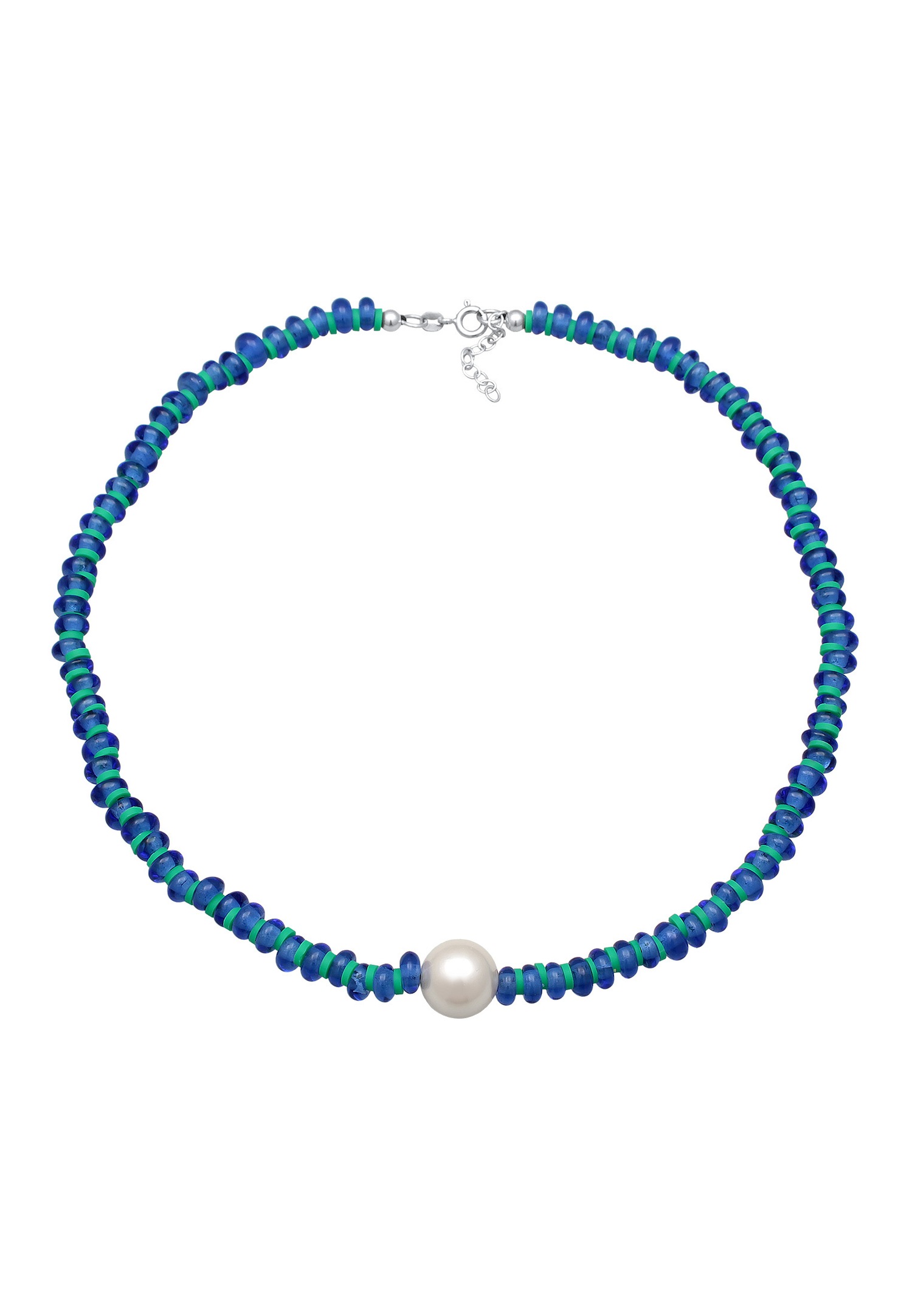 Elli Femmes Disque Perles de coquillage et Heishi Beads en Argent Sterling 925