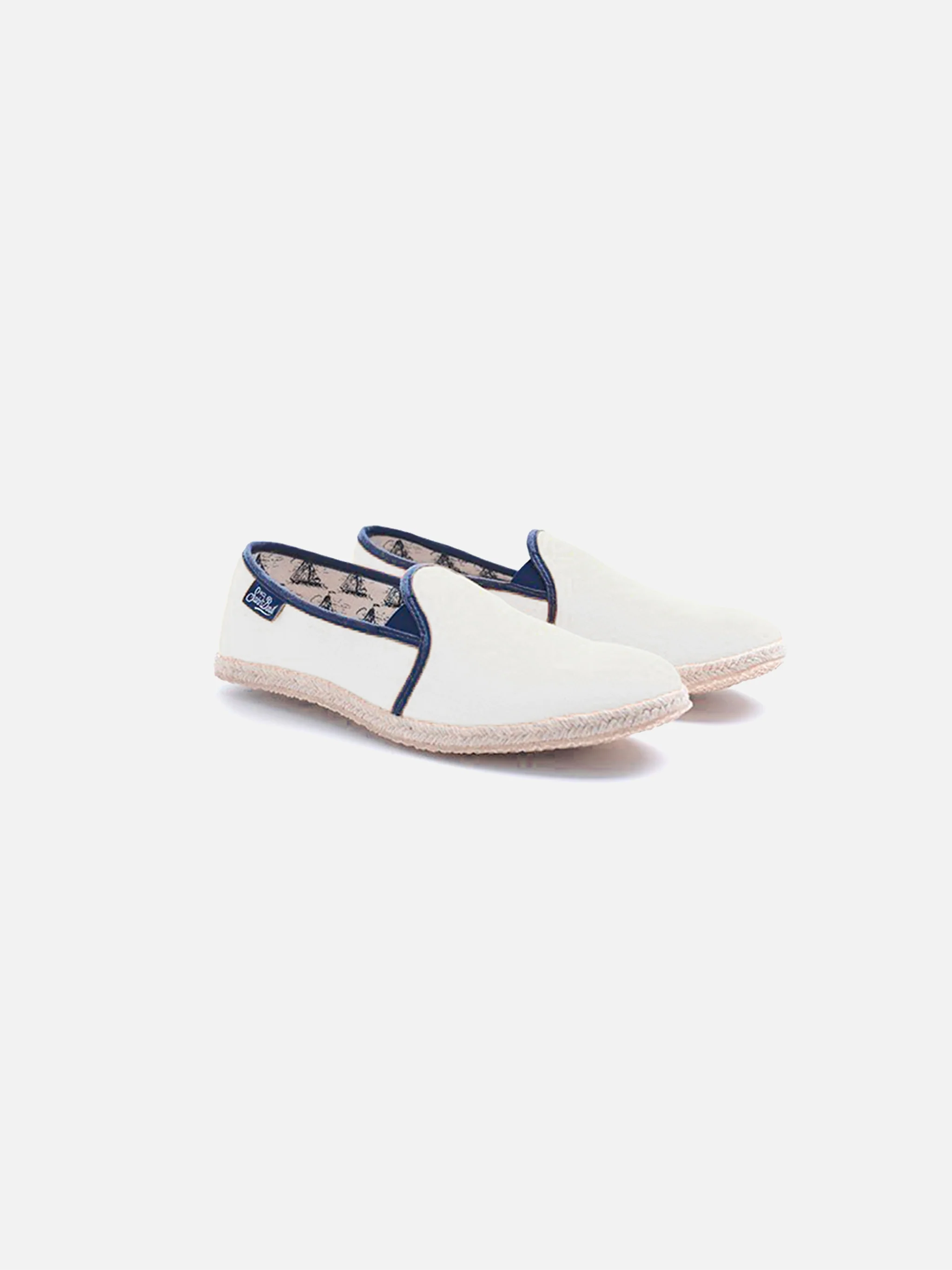 Witte canvas schoenen voor heren