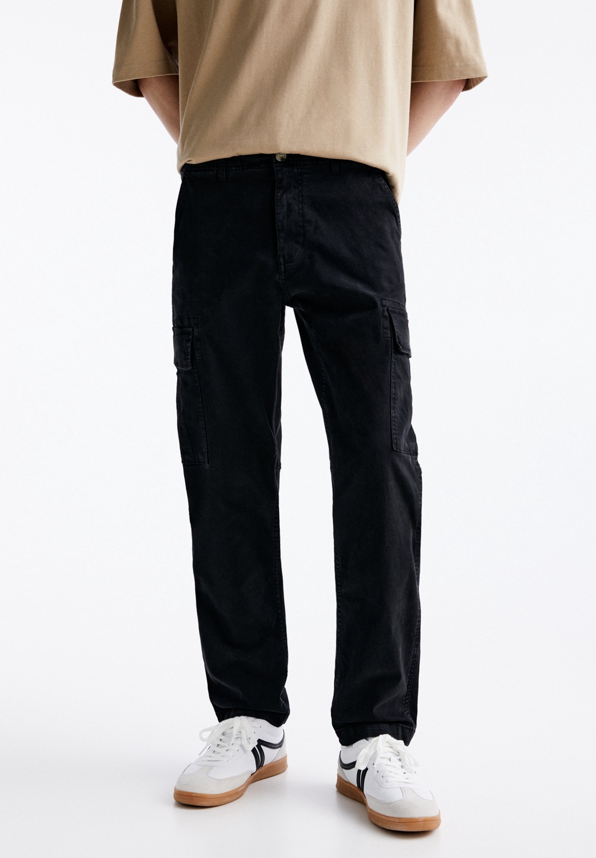 Pantalon cargo PULL&BEAR - noir
