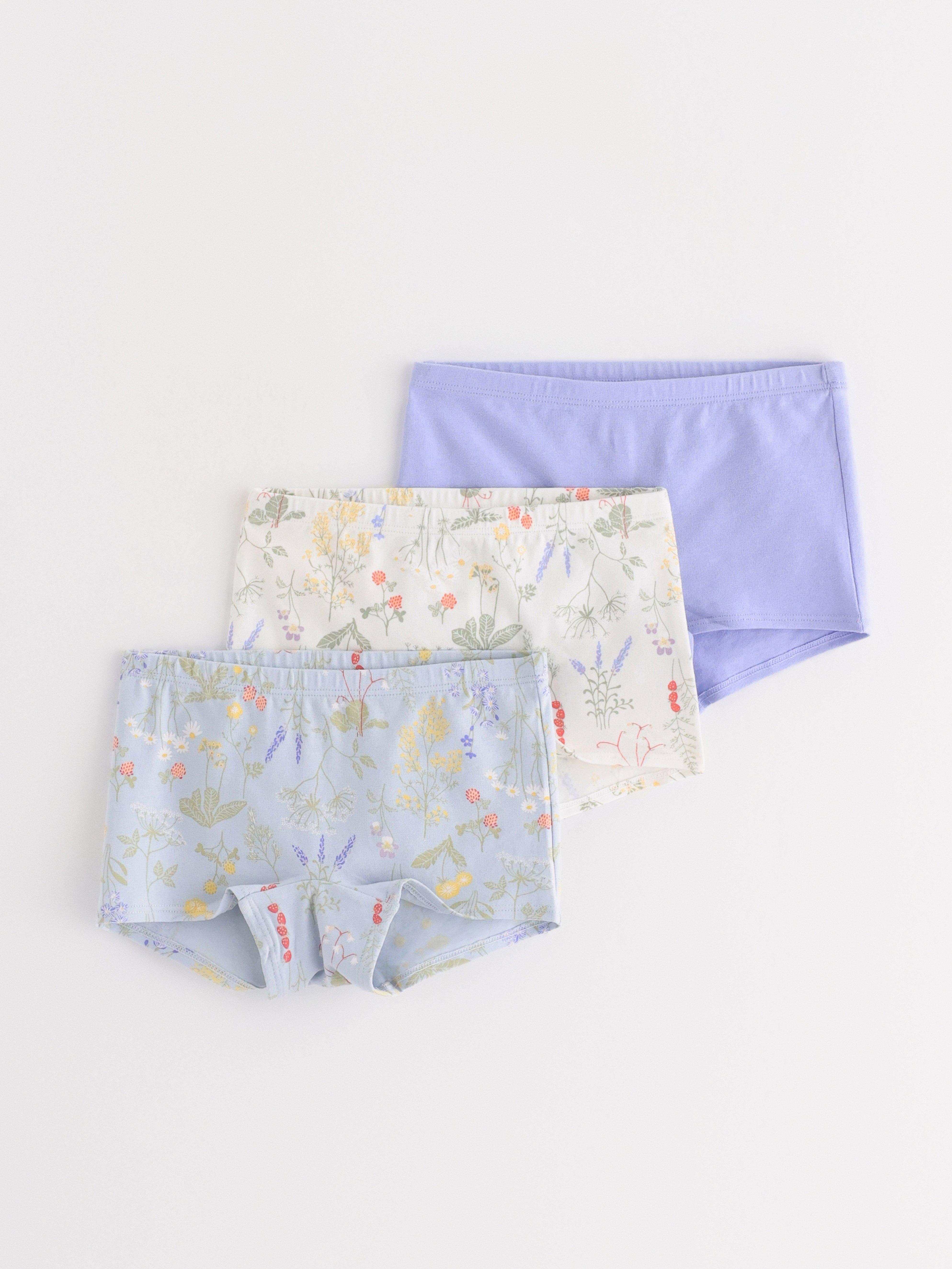 3-pakning boxershorts lys støvete hvit