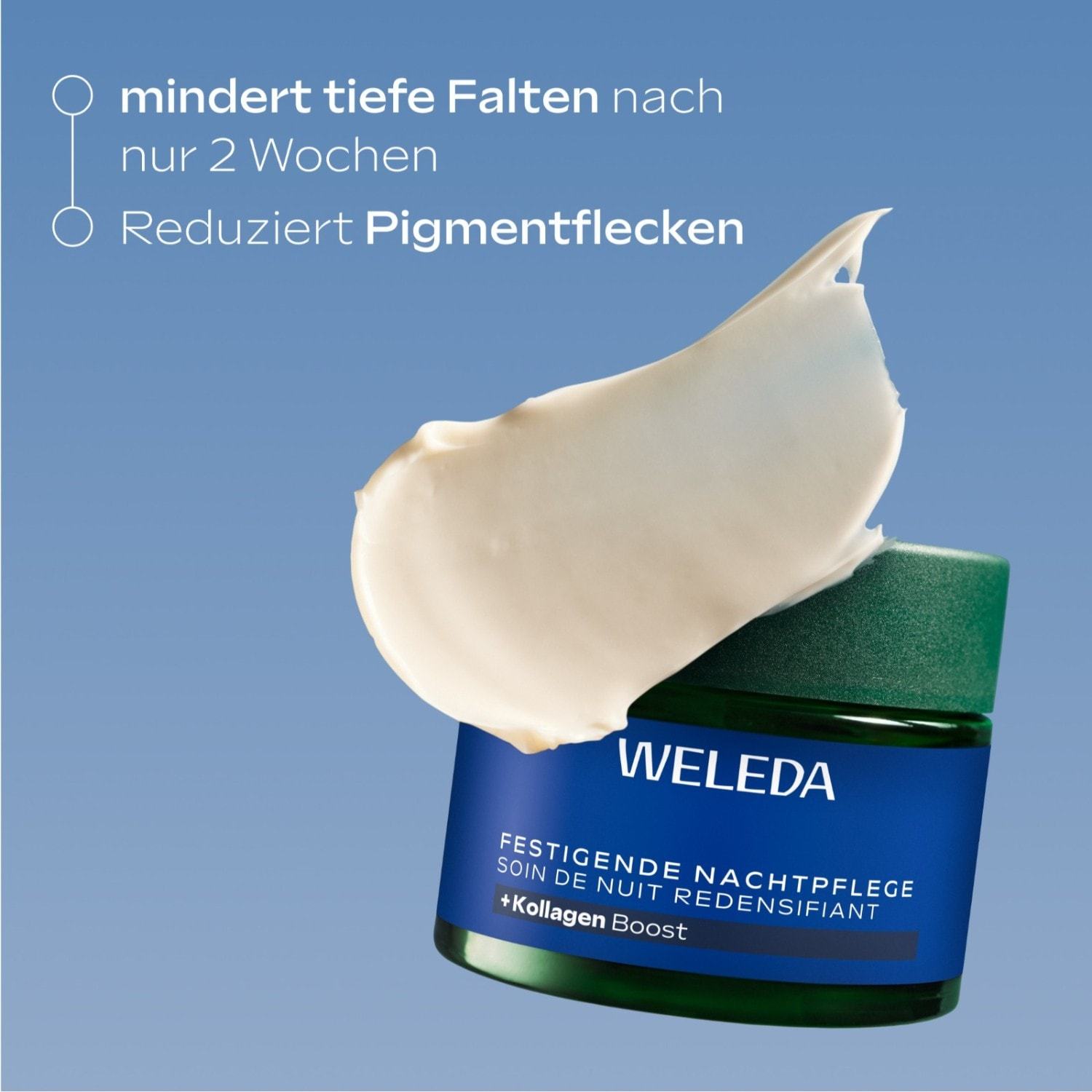 Weleda veido kremas „Mėlynas stangrinamasis naktinis kremas“ su gencijonais ir edelveisu, 40 ml