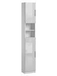 Słupek Łazienkowy Melody Biały Połysk Do Łazienki 190 cm