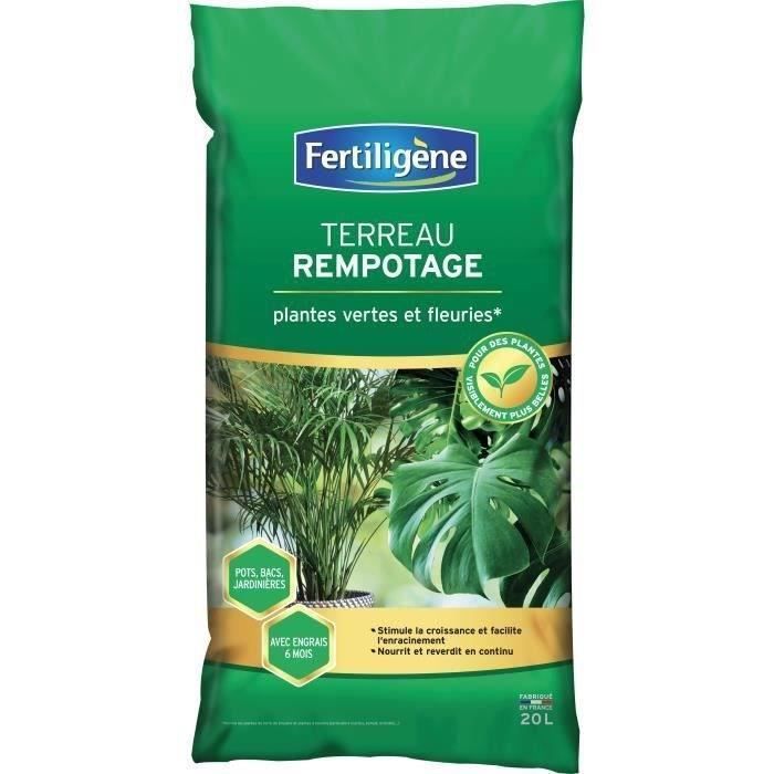 FERTILIGENE - Sustrato para plantas verdes y con flores 20L - Estimula el crecimiento, nutre y mantiene las plantas verdes de forma continua.