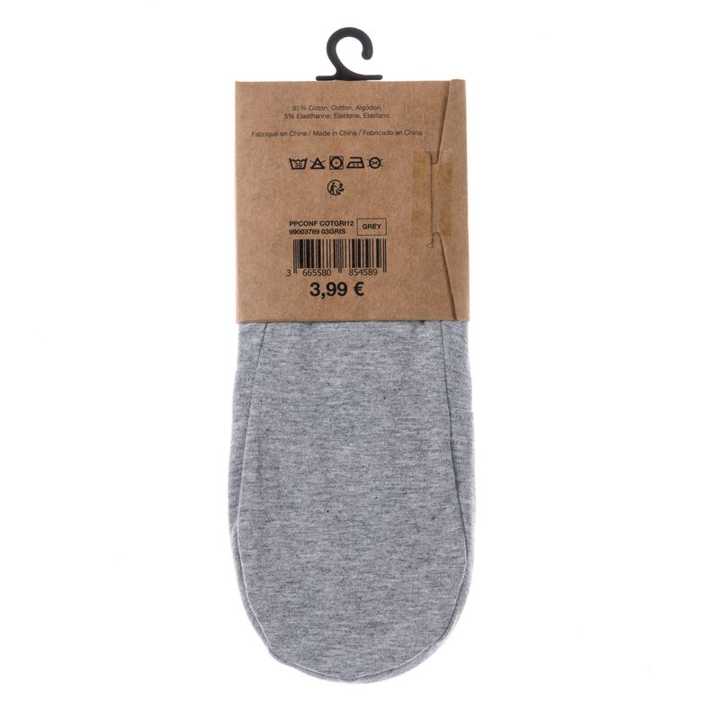 Calcetines grises para mujer, talla 40/45