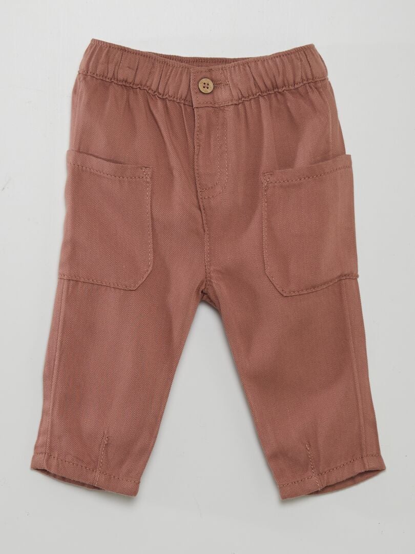 Lichtgewicht broek met meerdere zakken - BRUIN