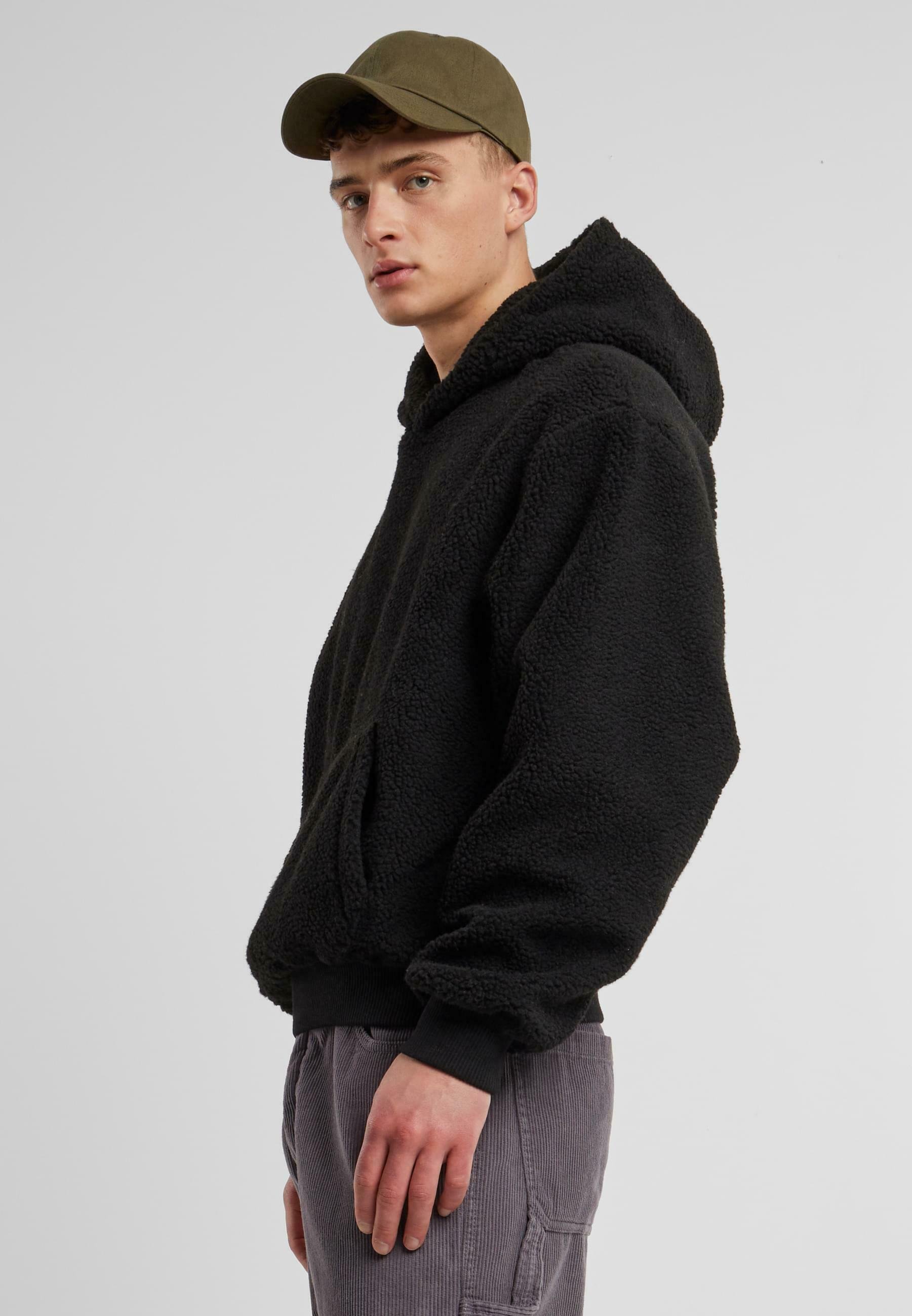 Urban Classics TEDDY - Mikina s kapucňou - čierna