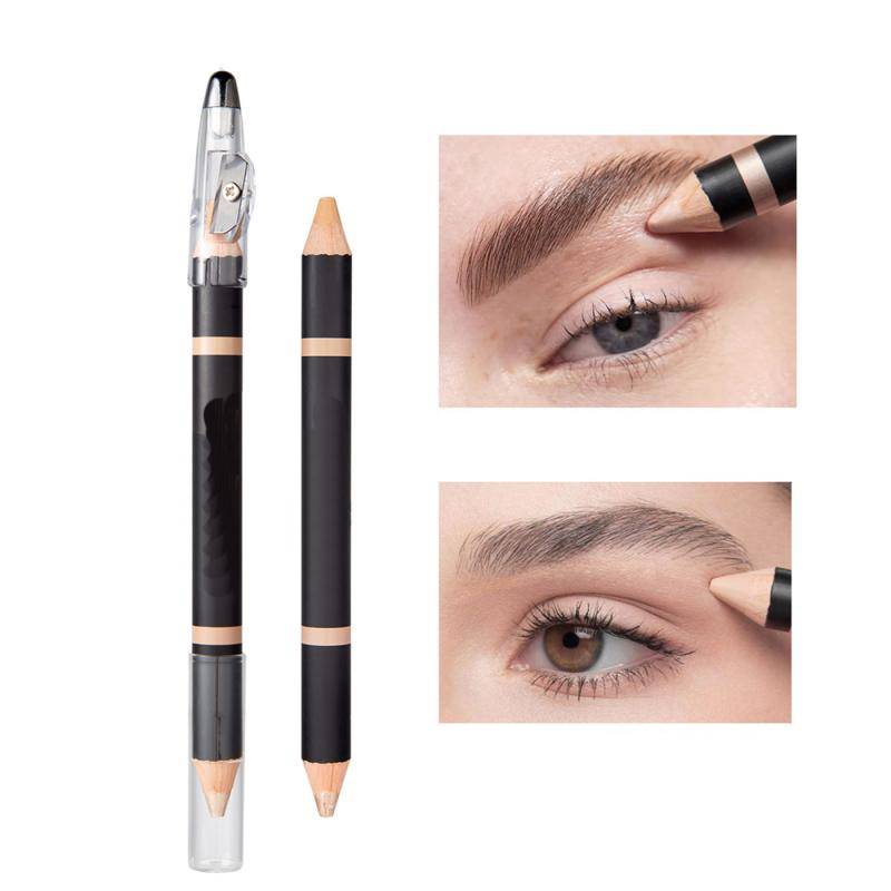 Lápiz de cejas para microblading, resistente al agua, maquillaje de larga duración, lápiz de cejas de madera, iluminador cosmético TSLM2