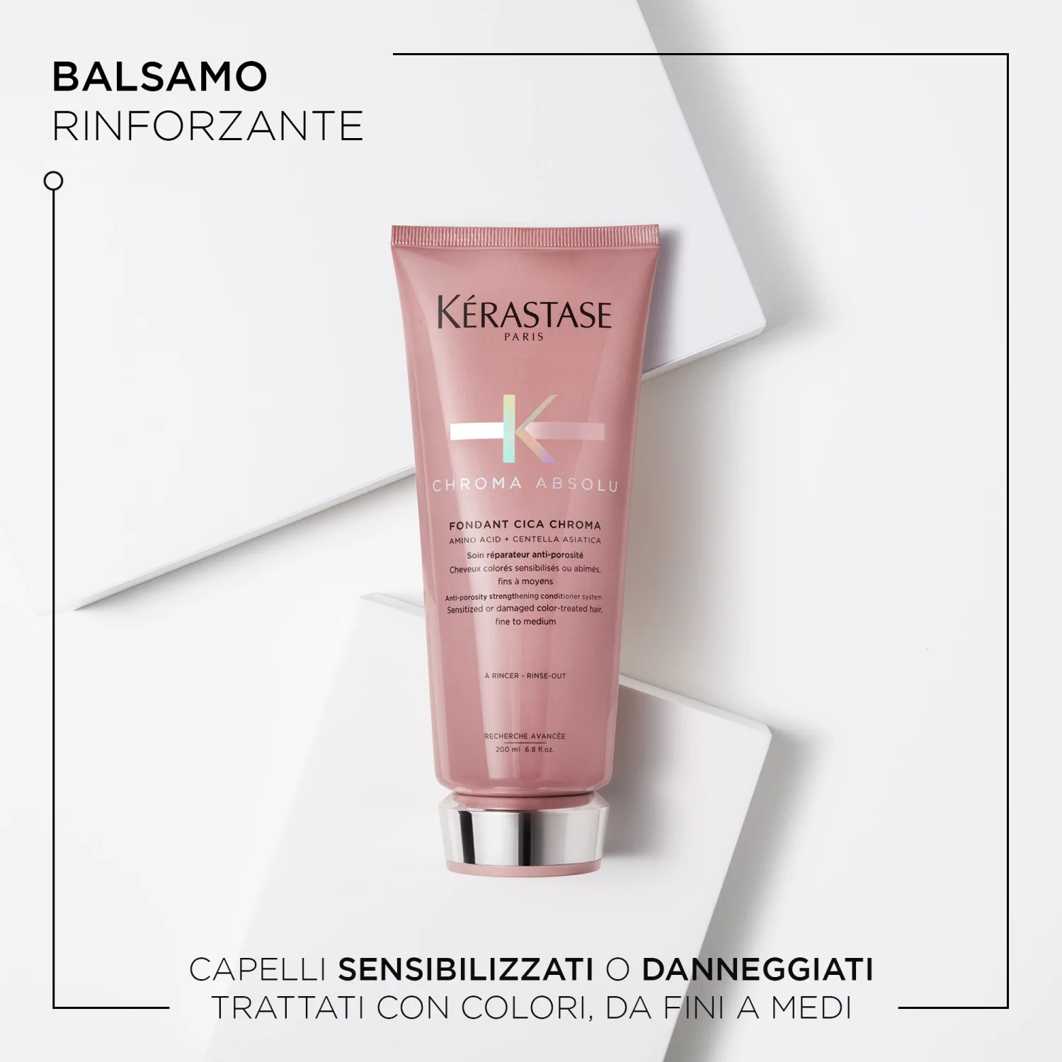 Chroma Absolu Fondant Cica Chroma - Balsamo Protezione Colore Capelli, Balsamo Rinforzante Capelli