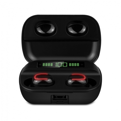 Fones de ouvido Smartek IPX5 Bluetooth + Power Bank